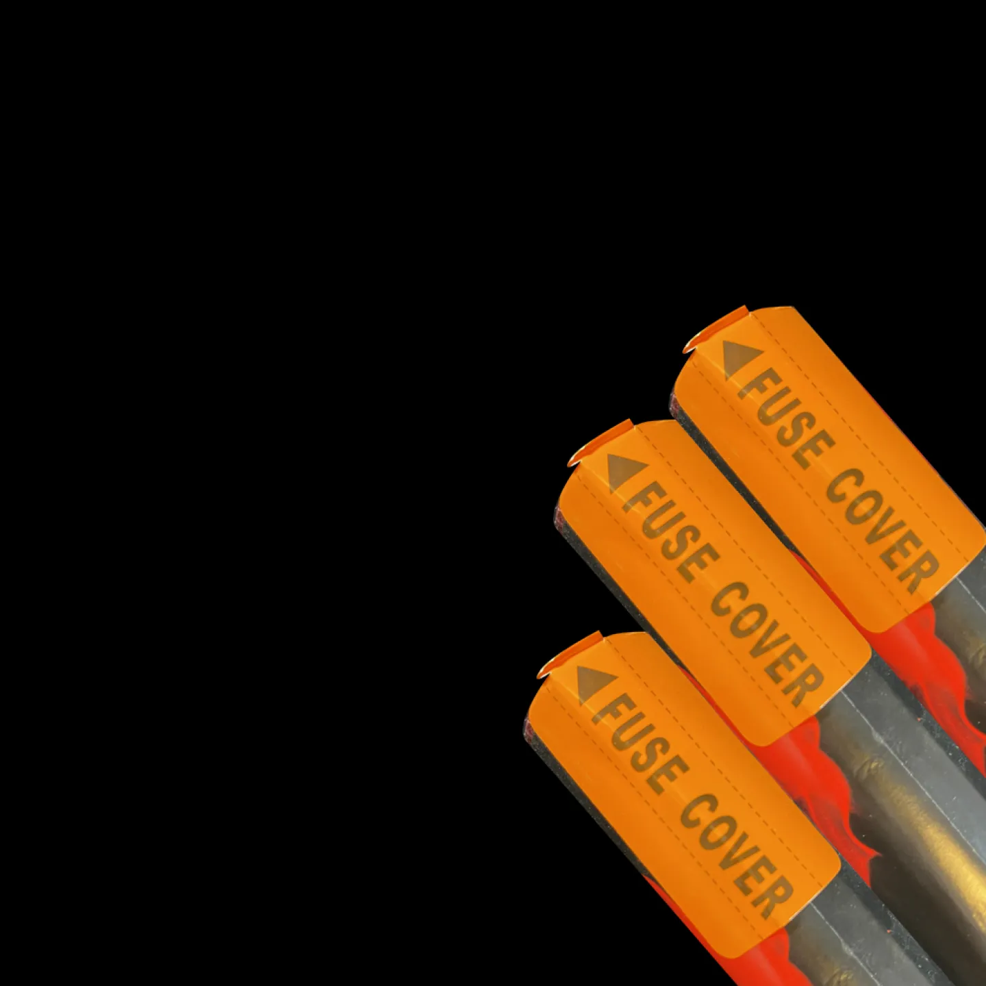 Gender Reveal / Football Stadium - Bengal stadium torches - Red