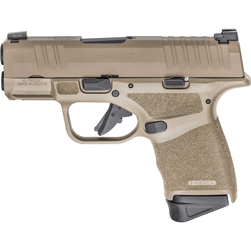 Springfield Armory HELLCAT 9mm Semi Auto Pistol 3" Barrel 13 +1 Rounds Desert FD...
