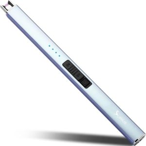 SUPRUS Electric Lighter Arc Windproof Flameless USB Lighter Rechargeable Lighter with Safety Lock for Candle BBQ Camping