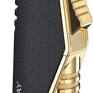 VVAY Triple Jet Flame Lighter Windproof Butane Gas Rechargeable Turbo Torch Lighter (Sold Without Gas)