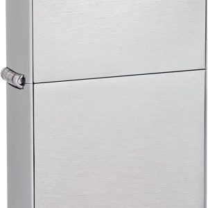 Zippo Gasoline lighter, chrome, standard brushed, normal storm lighter