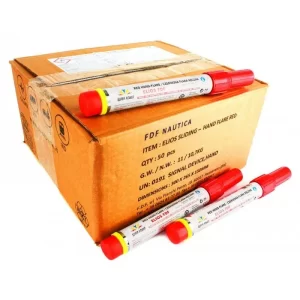 FULL BOX OF RED HAND FLARES 50 PCS